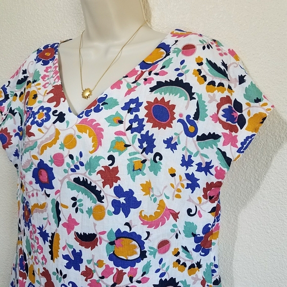 BODEN Alexandra Linen Floral Top - Picture 2 of 8